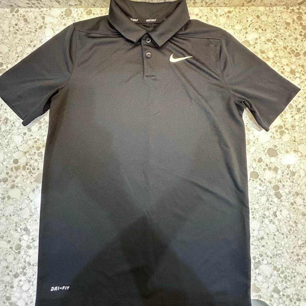 Nike boys dri-fit golf shirt size large